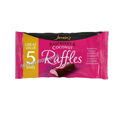 Jameson's Raspberry & Coconut Ruffles 5 Pack 130g (7 or 14 packs)