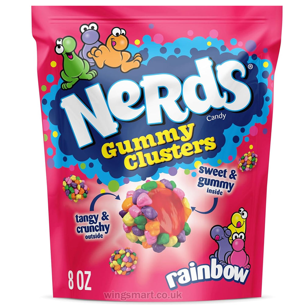 Nerds Gummy Clusters Rainbow Flavour Bag 113g (Box of 10)