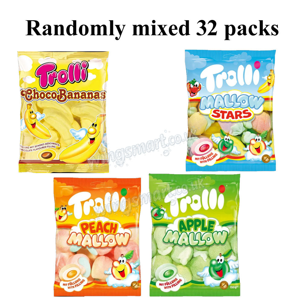 Trolli Mallow Marshmallows Randomly Mixed Assorted Flavours 150g