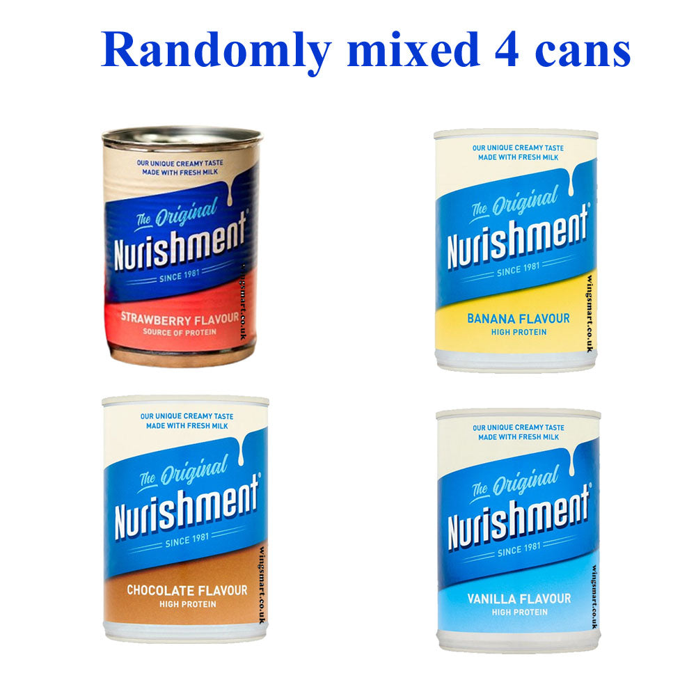 Nurishment The Original Banana, Strawberry, Chocolate & Vanilla Flavours 400g