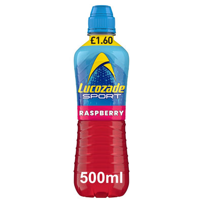 Lucozade Sport Raspberry Isotonic Energy Drink 500ml (Pack of 12)