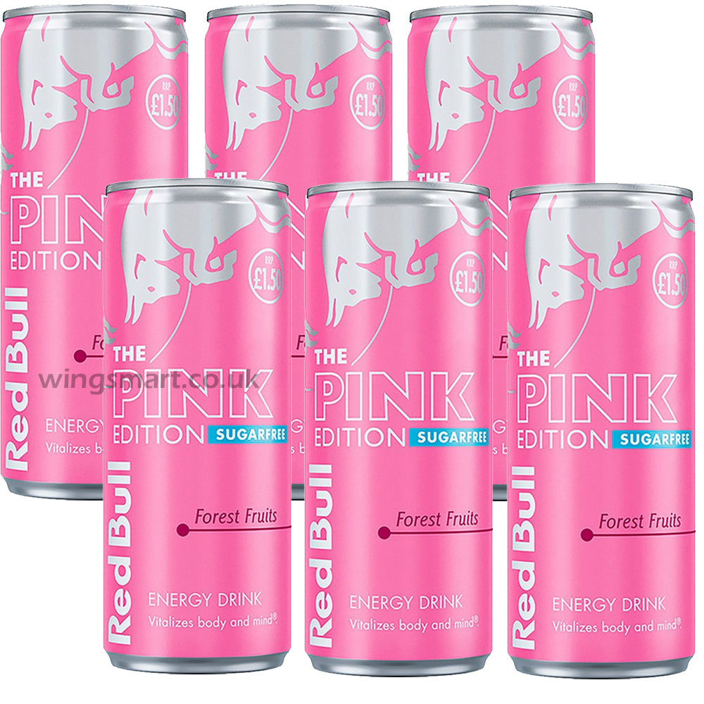 Red Bull Energy Drink Sugar Free Pink Edition Forest Fruits PMP 250ml