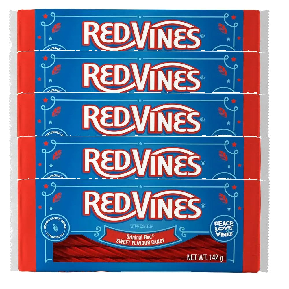 Red Vines Original Red Twists 142 g – Soft & Chewy American Candy ...