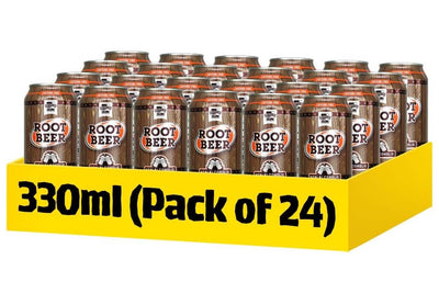 Tropical Sun Root Beer 330ml Cans Non-Alcoholic Caffeine-Free Fridge Pack