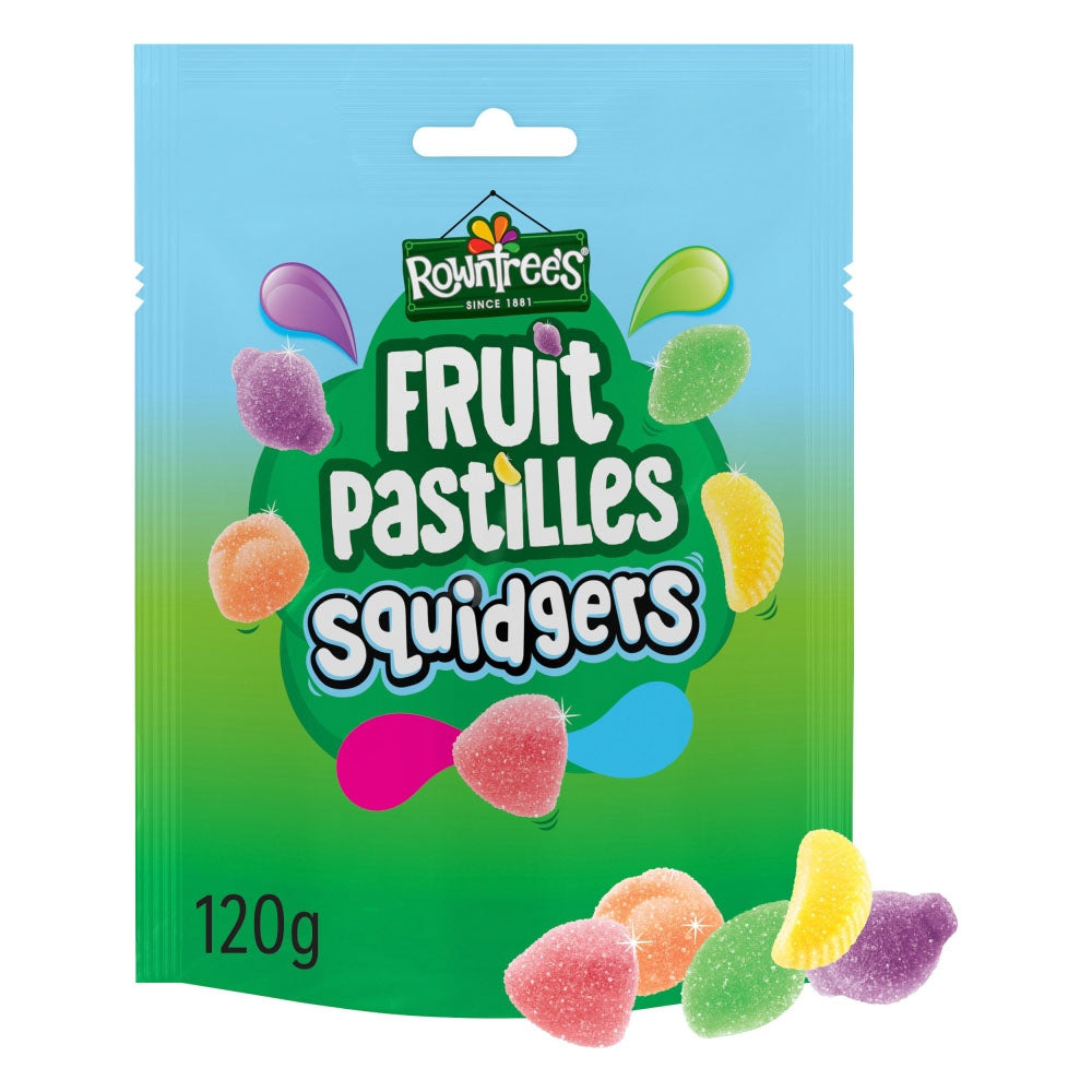 Rowntree's Fruit Pastilles Squidgers Sweets Sharing Bag 120g(Pack of 9)