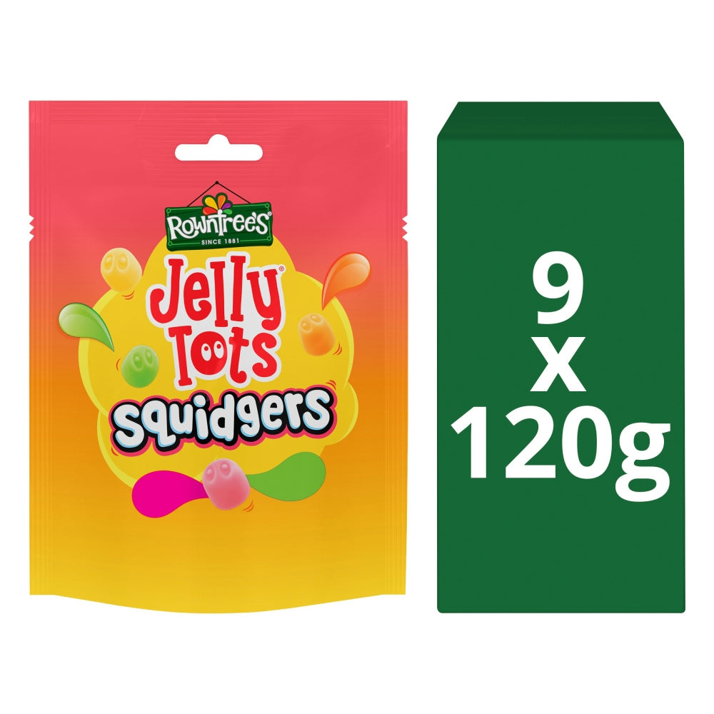 Rowntree's Jelly Tots Squidgers Sweets Sharing Bags (9x120g)