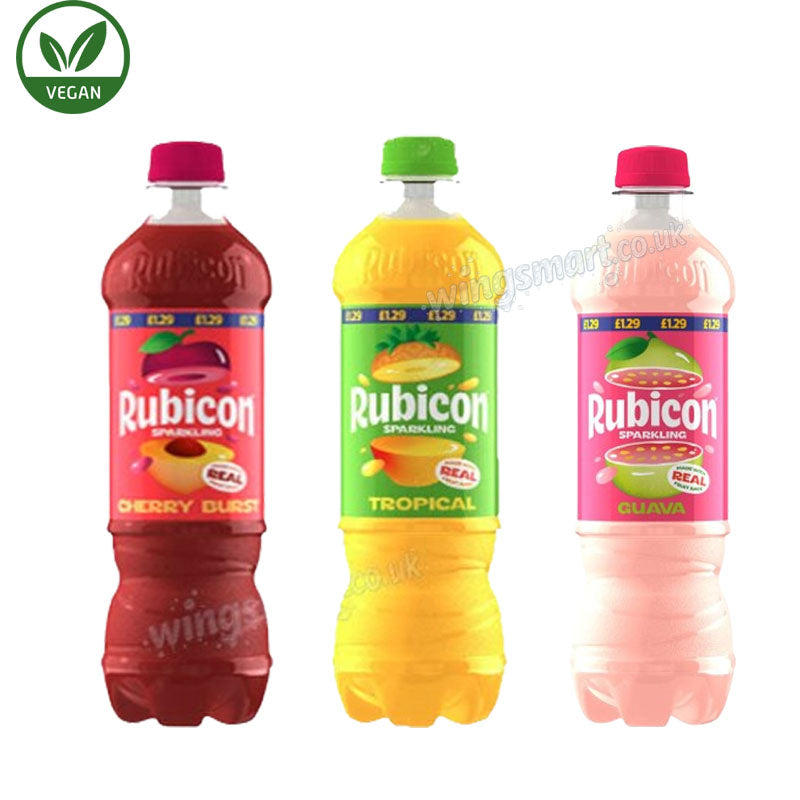Rubicon Sparkling Tropical, Cherry Burst & Guava Drink 500ml PMP Summer Drink Treat