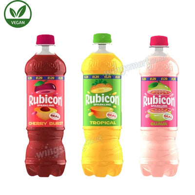 Rubicon Sparkling Tropical, Cherry Burst & Guava Drink 500ml PMP Summer Drink Treat
