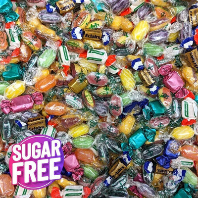 1kg -10kg SUGAR FREE Mix Hard Boiled Sweets - PICK n MIX ASSORTED WRAPPED SWEETS - WingsMart