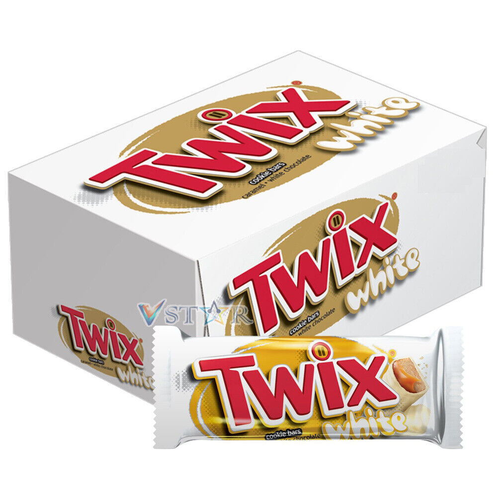 Twix White Biscuit & Caramel Chocolate Bars 46g (Box Of 20) - WingsMart