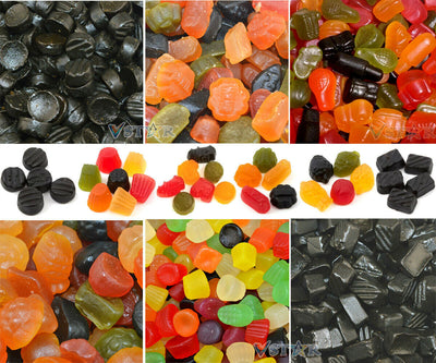 Lion Sweets Midget Gems, Wine Gums, Licorice Gums, Football Gums & Fruit Salad - WingsMart