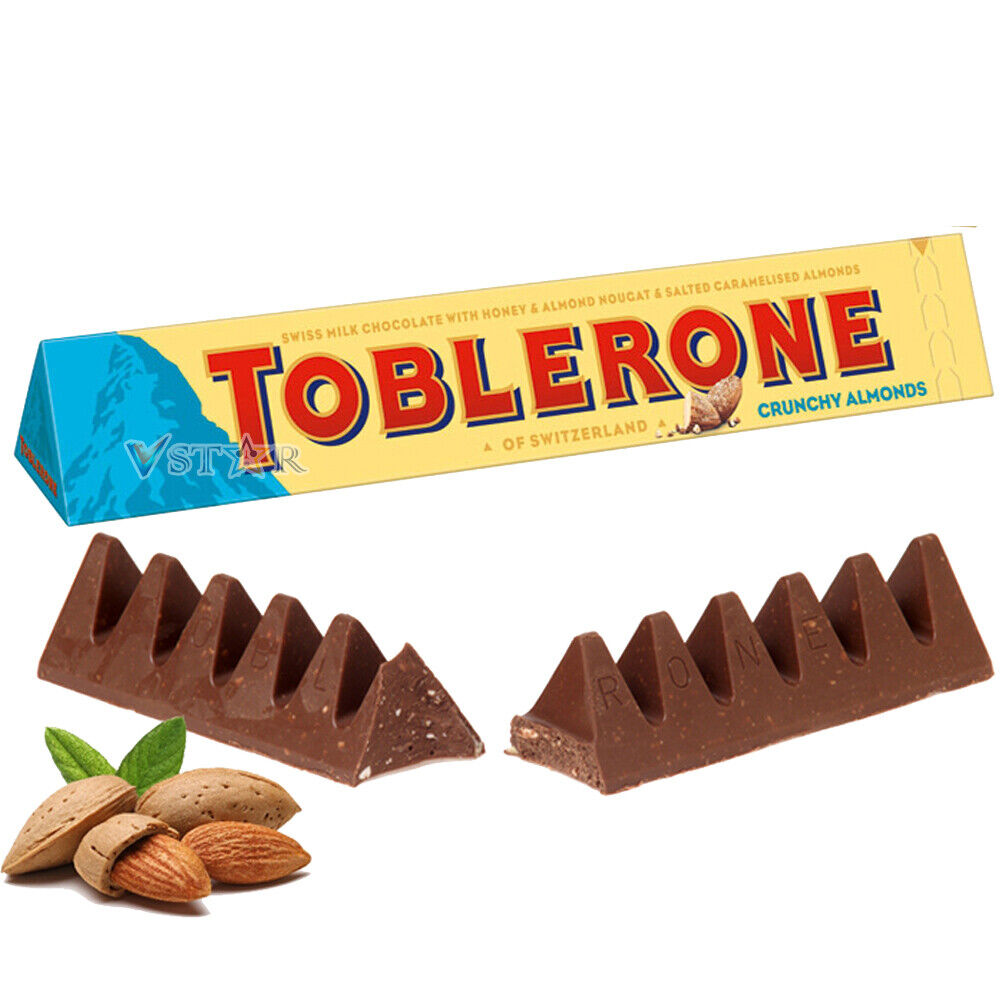 Toblerone Chocolates 4 Mixed (Dark, White, Milk, Almond) Large Bars 360g - WingsMart