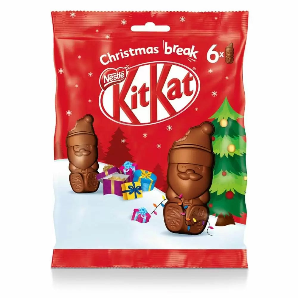 Kit Kat Milk Chocolate Santa Sharing Bag 55g  (Box Of 12) - WingsMart