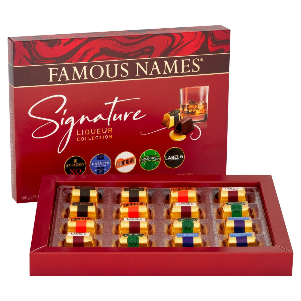 Famous Names Signature Chocolate Liqueurs Collection 185g