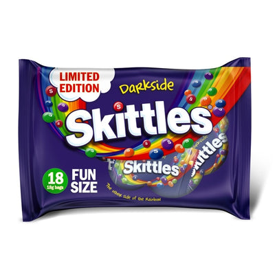 Skittles Limited Edition Darkside Sweets Fun Size Bags Multipack 324g