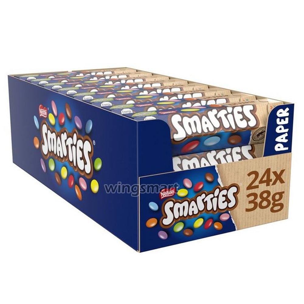 Smarties Milk Chocolate Tube 38g (Box Of 24) - WingsMart