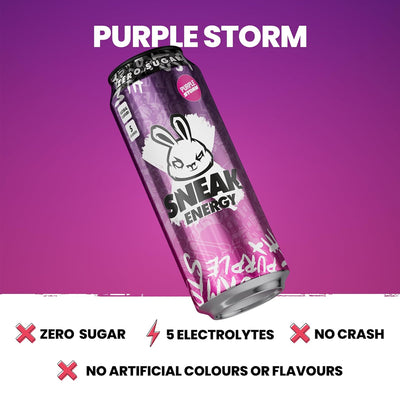 Sneak Energy Purple Storm 12 x 500ml Cans