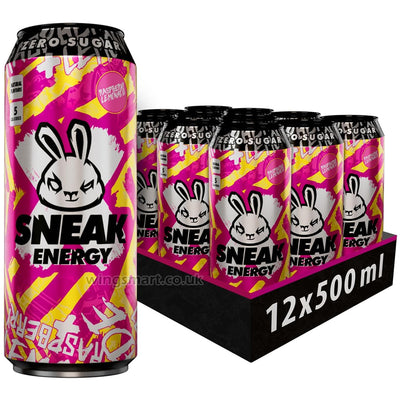 Sneak Energy Raspberry Lemonade 12 x 500ml Cans