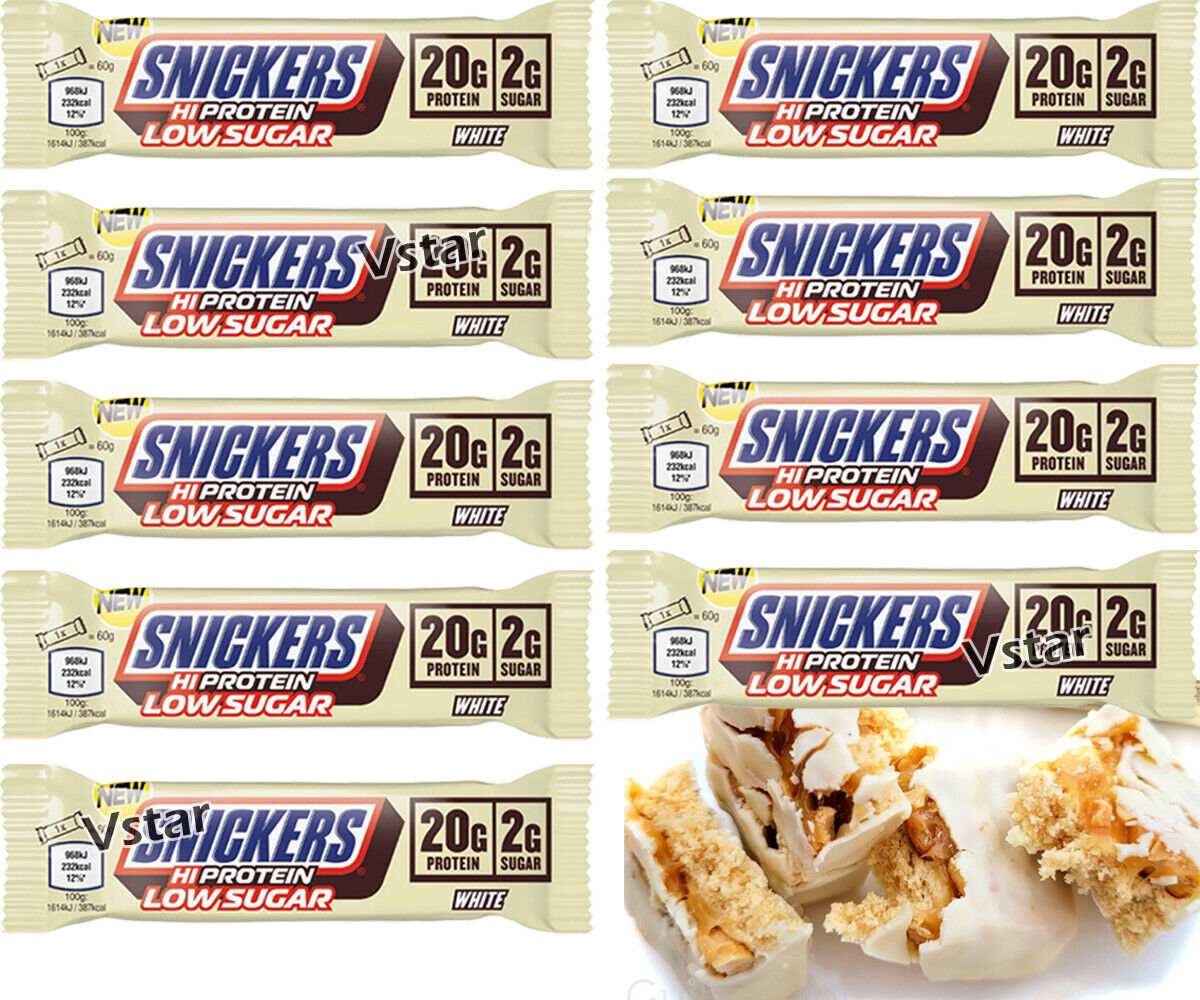 Snickers White Chocolate Low Sugar Protein Bar 57g - WingsMart