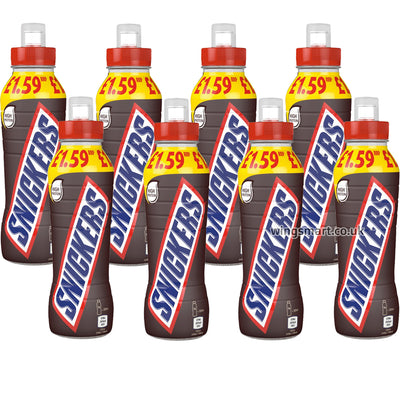 Snickers Chocolate Milk Shake Drink 350ml (Pack of 8)