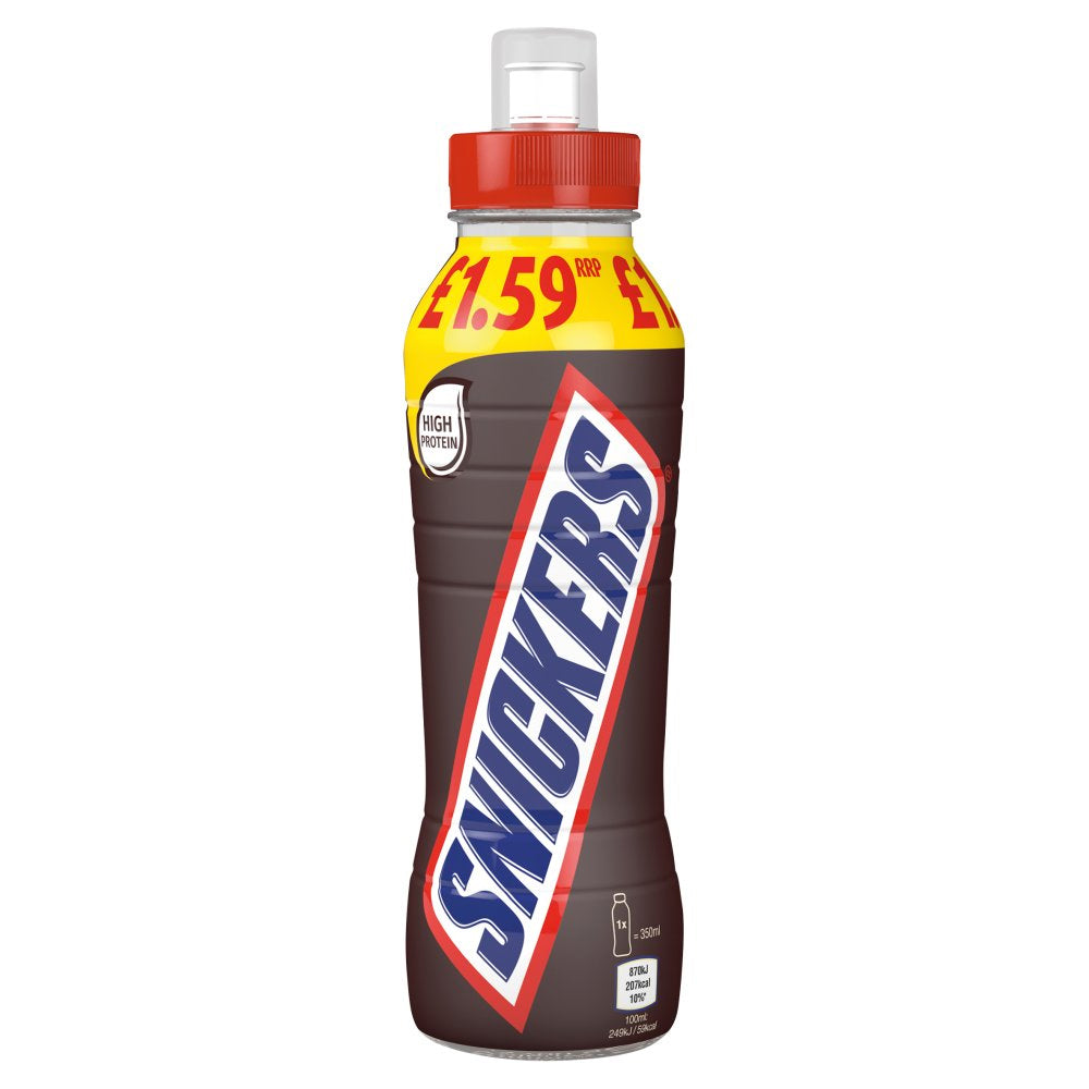 Snickers Chocolate Milk Shake Drink 350ml (Pack of 8)