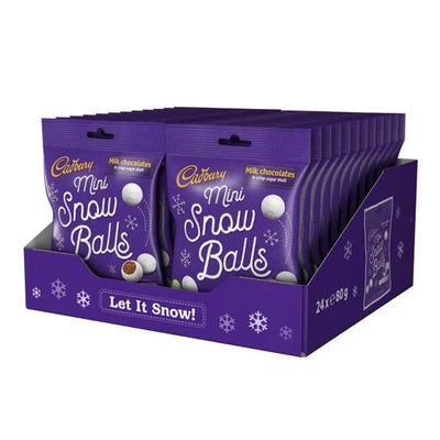 Cadbury Chocolate Mini Snowballs Bag 80g (Box Of 24) - WingsMart