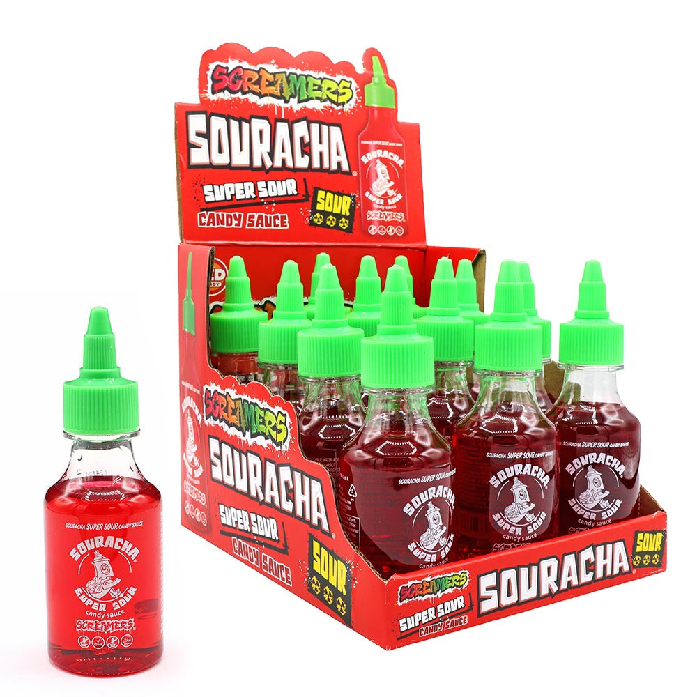 Zed Candy Screamers Souracha Super Sour Candy Sauce 90ml (Box of 12)