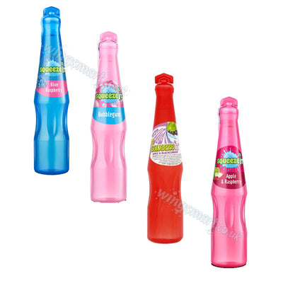SqueezeIt Drinks 200ml Random Mixed Flavours Apple Raspberry Bubblegum Blue Raspberry