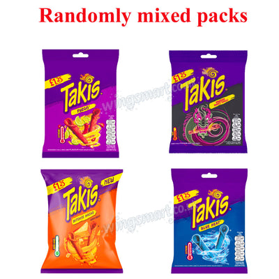 Takis New Assorted Flavour Corn Snacks 55g – Blue Heat, Fuego, Dragon Sweet Chilli & Nacho Cheese