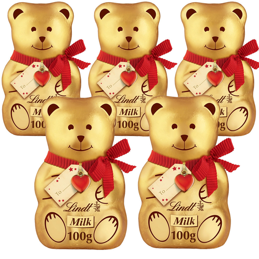 Lindt Teddy Milk Chocolate with Gift Tag 100g (02,03 & 05)