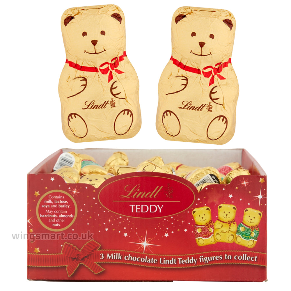 Lindt Teddy Christmas Milk Chocolate 10g (Box Of 100)