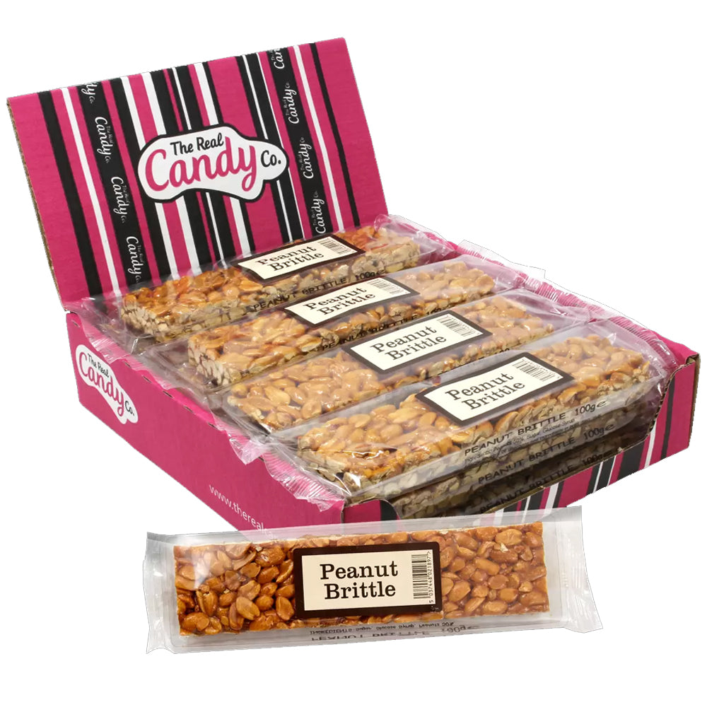 The Real Candy Co. Peanut Brittle Bar 100g (Box Of 12) - WingsMart