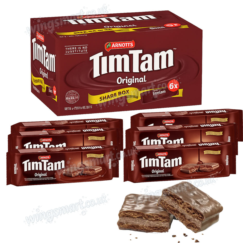 Arnotts Tim Tam Original Chocolate Biscuits, 6 packs x 200g