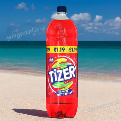 Barr Tizer Great British Pop 2L Bottle – Sparkling Soft Drink with Sweeteners
