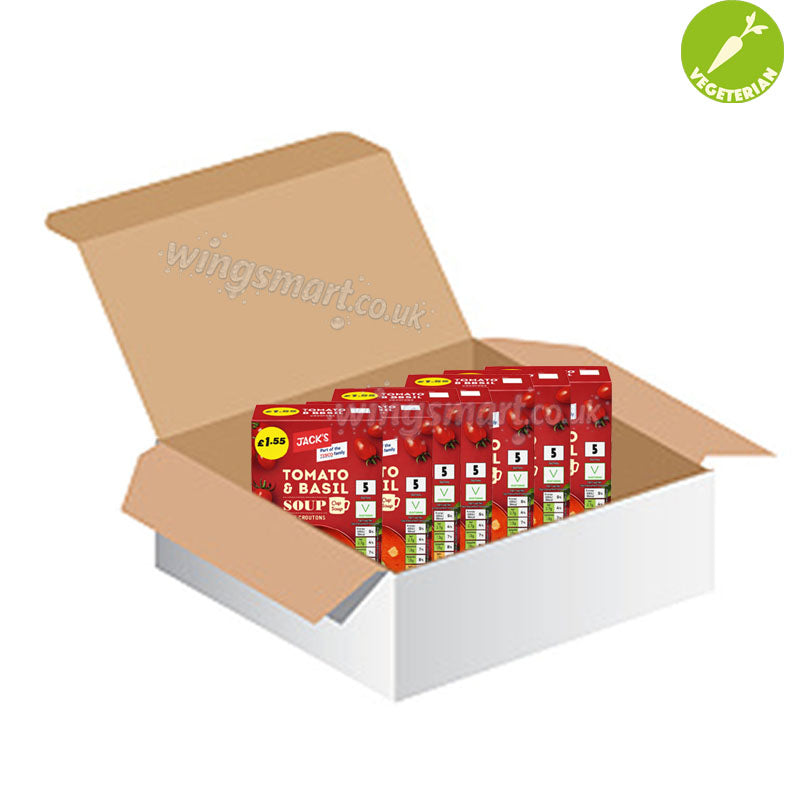 Jack's Tomato & Basil Soup with Croutons 24g x 5 Sachets PMP (Box of 7 Cup Soup)