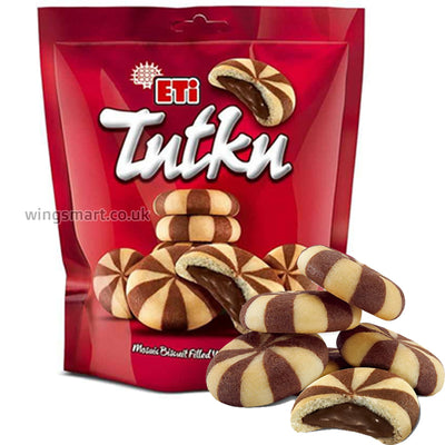 Eti Tutku Mosaic Biscuits with Cacao Cream 162g (Pack of 6)