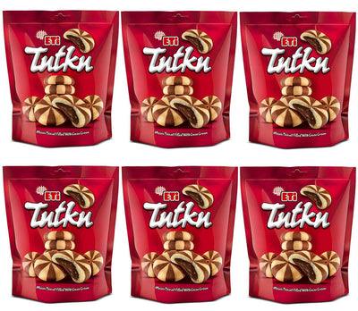 Eti Tutku Mosaic Biscuits with Cacao Cream 162g (Pack of 6)