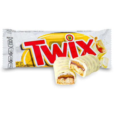 Twix White Biscuit & Caramel Chocolate Bars 46g (Box Of 20) - WingsMart