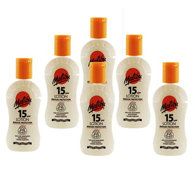 Malibu SPF 15 Sun Protection Lotion 100ml – Medium Protection Sunscreen for Face & Body