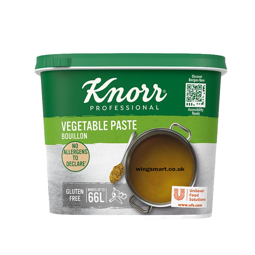Knorr Professional Paste Bouillons 1kg Chicken, Beef, Vegetable & Clear Fish
