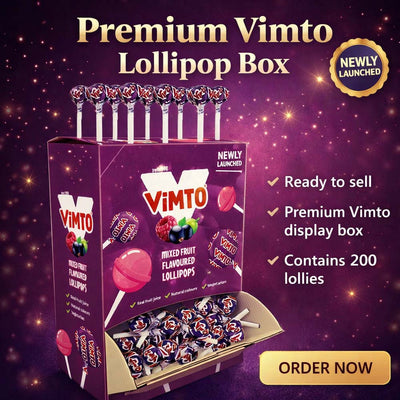 Vimto Mixed Fruit Flavoured Lollipops 200 Pack 7g