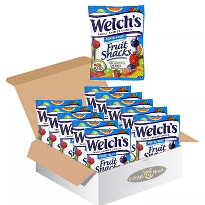 Welch's Mixed Fruit Snacks Real Fruit 25g Pouches (40 x Packs)