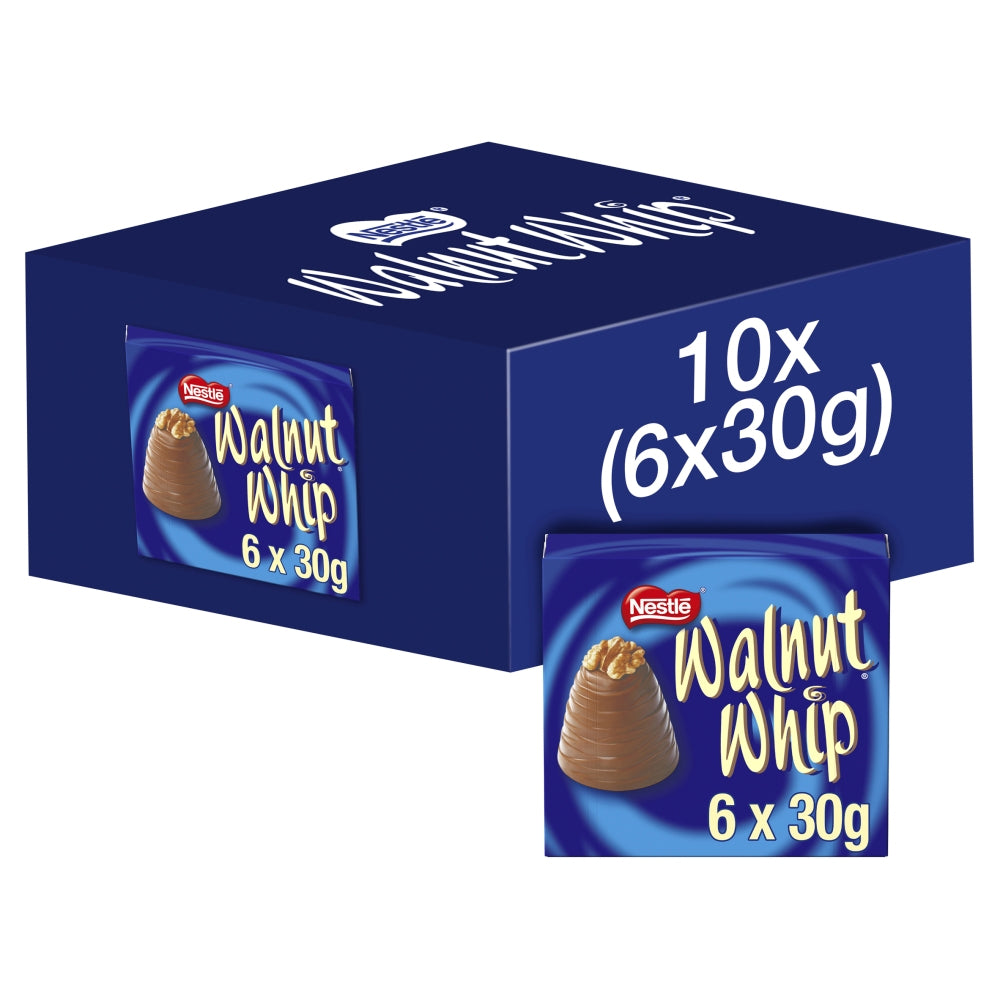 Walnut Whip Milk Chocolate 30g Multipack of 6 (Box of 10)