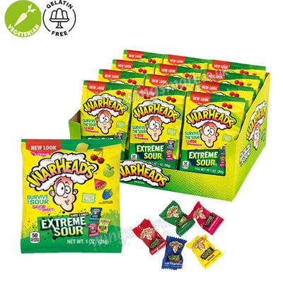 Warheads Extreme Sour Hard Candy 28g (pack of 12)