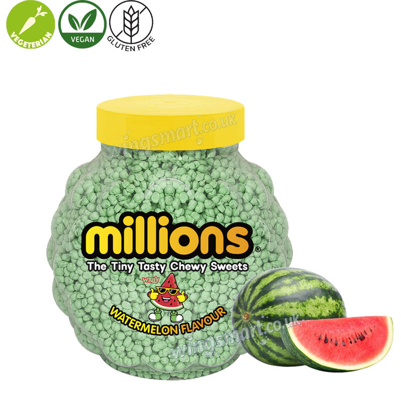 Millions Assorted Flavours Jar 2.27kg Bulk Chewy Sweets Candy Pick & Mix