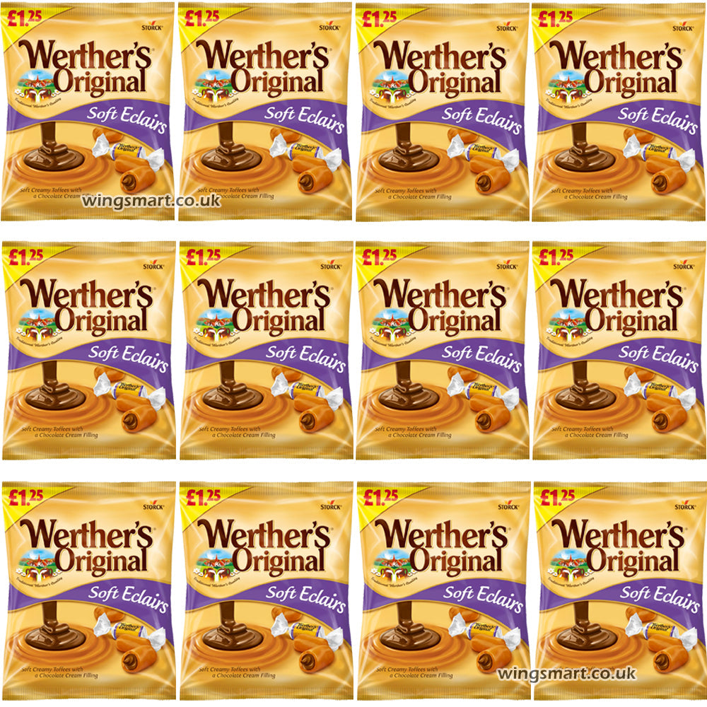 Werther's Original Soft Eclairs Bags 100g PMP (Box of 12)
