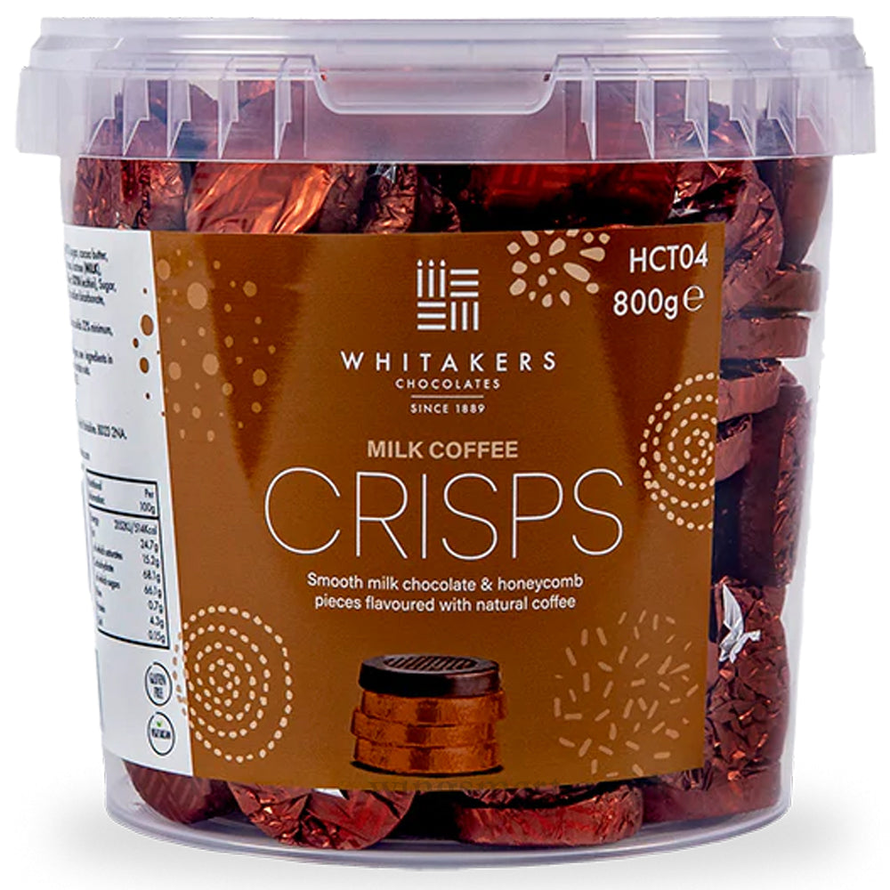 Whitakers Milk Chocolate Coffee Honeycomb Crisps - 800g