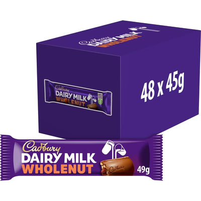 Cadbury Dairy Milk Whole Nut 45g (Box of 48)