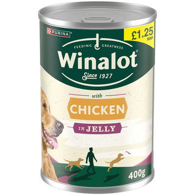 WINALOT Classics Mixed in Jelly Chicken Wet Dog Food 12 x 400g PMP