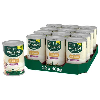 WINALOT Classics Mixed in Jelly Chicken Wet Dog Food 12 x 400g PMP